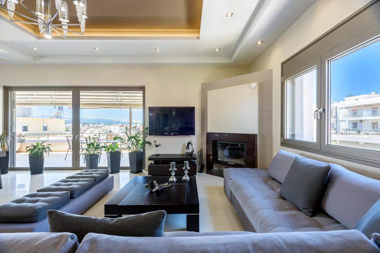 Luxury Villa In City Center With Rooftop Swimming Pool La Canea Exterior foto